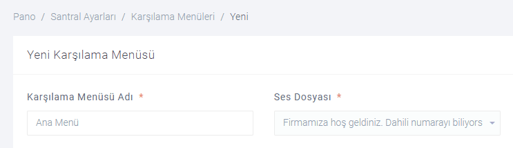 Karşılama menüsü nasıl oluşturulur ? 2